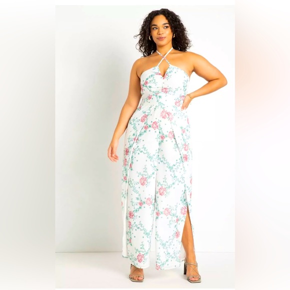 Stunning New Slit Leg Halter Jumpsuit⚡️🤩 - Picture 2 of 3